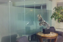 Glass Office Door Privacy - Decorative Window Tint Installation MD