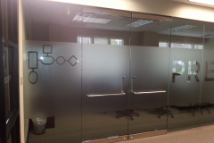 Glass Office Door Privacy - Decorative Window Tint Installation MD