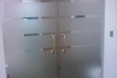 Glass Office Door Privacy - Decorative Window Tint Installation MD