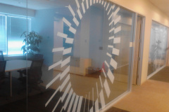 Glass Office Door Privacy - Decorative Window Tint Installation MD
