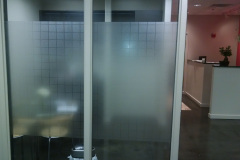 Glass Office Door Privacy - Decorative Window Tint Installation MD