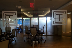 Glass Office Door Privacy - Decorative Window Tint Installation MD